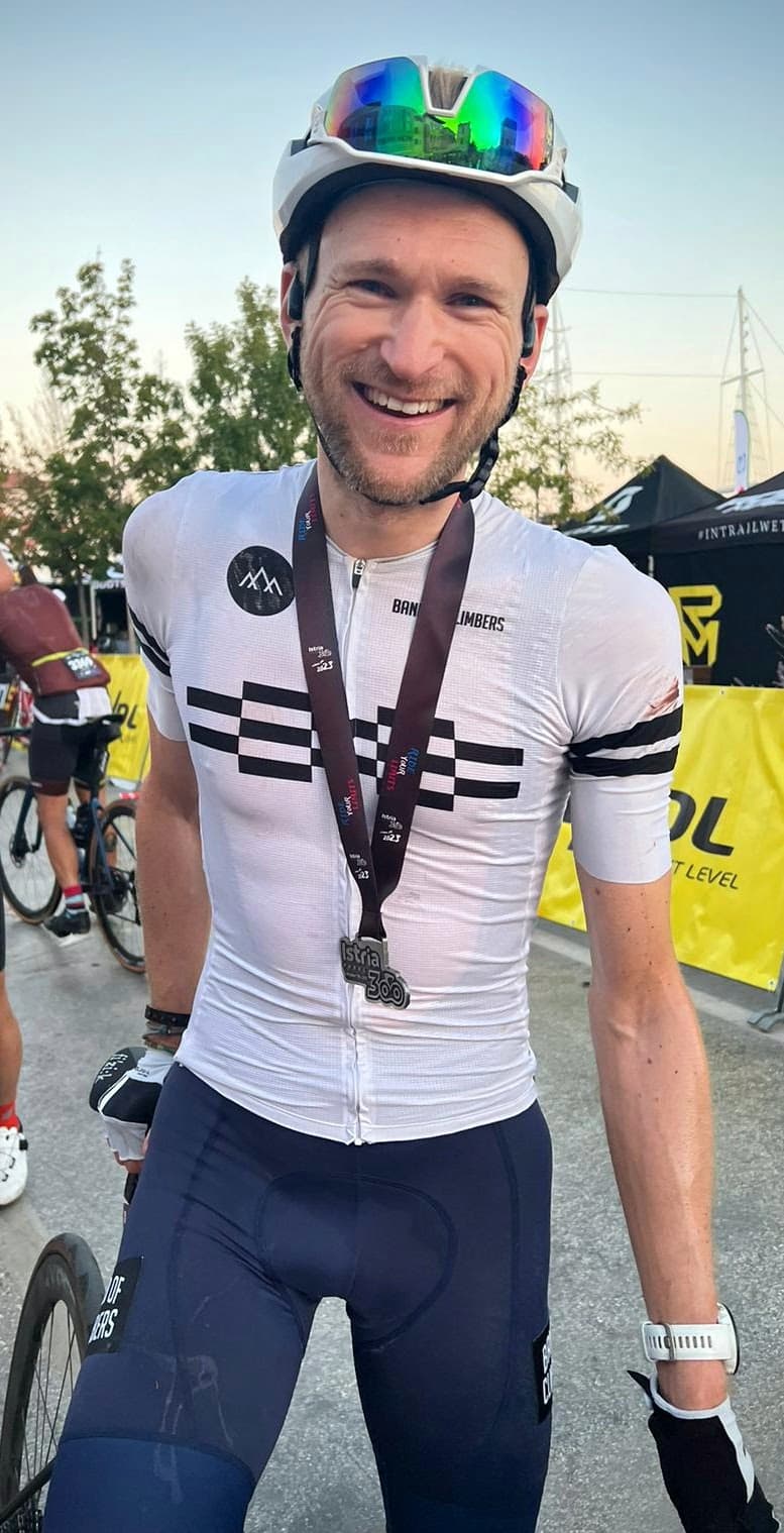 Creator at cycling event